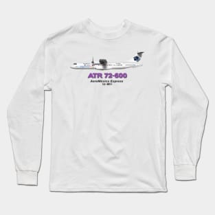 Avions de Transport Régional 72-600 - AeroMéxico Express Long Sleeve T-Shirt